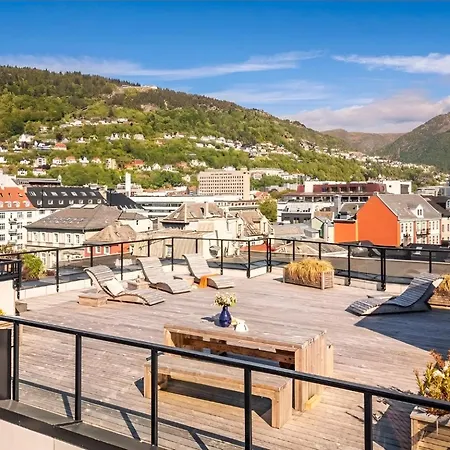Rooftop Terrace With Mountain Views Bergen